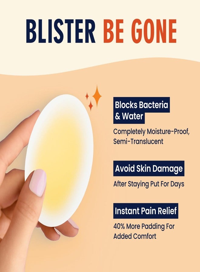 Dr. Frederick's Original Better Blister Bandages - 12ct - Water Resistant - 40% More Cushioning - Hydrocolloid Bandages for Foot, Toe, & Heel - Blister Pads for Prevention & Recovery - Variety Pack - Image 2